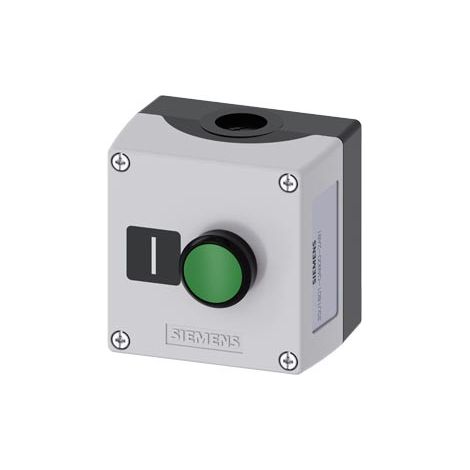 Caja Aparatos De Mando Control 1 Boton Plano Ip67 3su1801-0ab00-2ab1 (1/2)