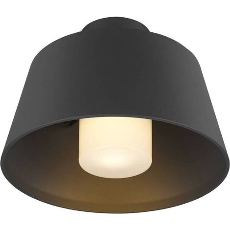 Plafonnier PHOTONI extérieur conique noir E27 13W IP65 bord de mer - SLV - 1007586 (1/4)