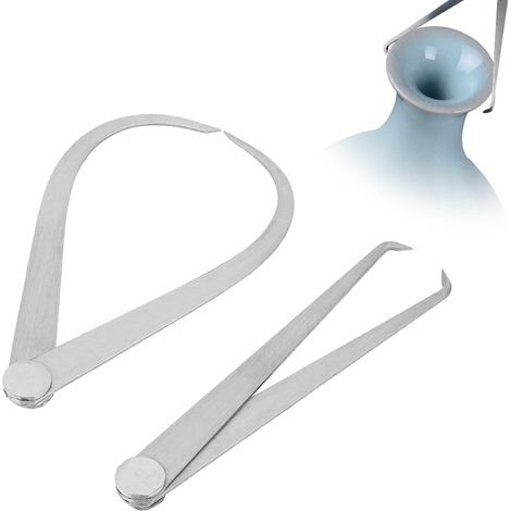 2 Pièces Compas Intérieur Extérieur à Joint Ferme, 150mm Jauge de Mesure en Acier, pour Mesurer les Dimensions (1/5)