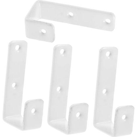 pour échelle OUNONA en fer avec revêtement blanc lot de 4