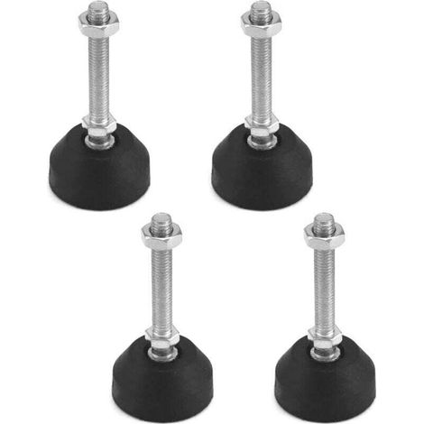4 Pièces Pieds de Mise à Niveau, Pied reglable pour Meuble, Direction réglable, Protections de Sol pour Pieds de Chaise, M8 × 50 mm (1/5)