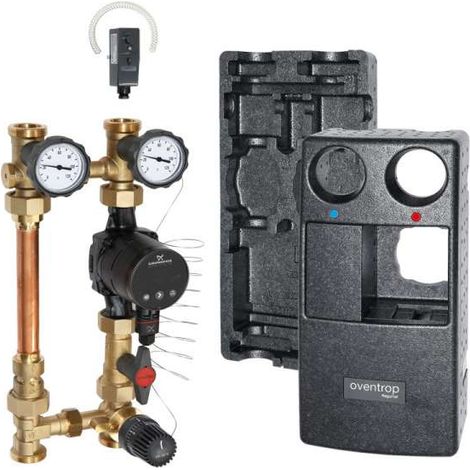 Oventrop Kessel Anbindesystem Regumat F-180 DN25 mit Alpha2 25-60 Festwertregel-Set 20-50°C (1/3)