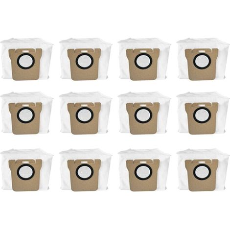12 Pièces Accessoires Rechange pour Aspirateur Robot X20 Sac à Poussière Compatible (1/4)