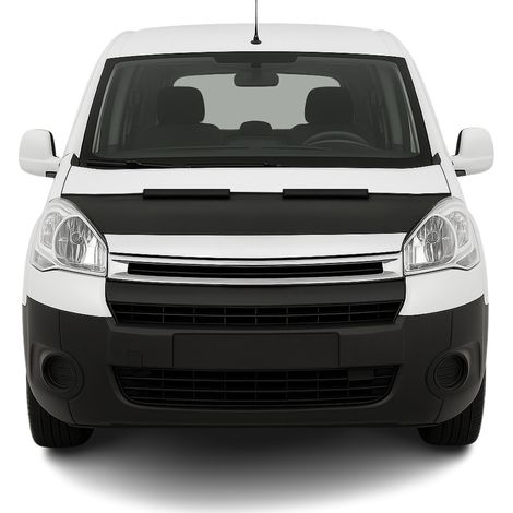 Protège Capot compatible avec Peugeot Partner Tepee Citroën Berlingo 2008 à 2018, Bra de Capot Protection, Noir (1/5)