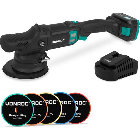 PRO Doppelschleifer 20V – Ø 150mm  Inkl. 4,0Ah Akku, Schnellladegerät und 5 Polierpads