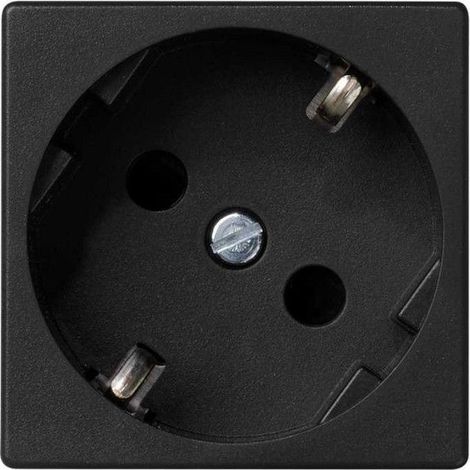 Base schuko embornamiento tornillo protección gris SIMON K01/14