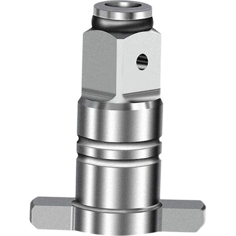 Adaptateur/convertisseur pour clé électrique, adaptateur de mandrin compact en acier à dégagement rapide pour la menuiserie et les pièces automobiles, clé électrique-Argent 48x37x37mm