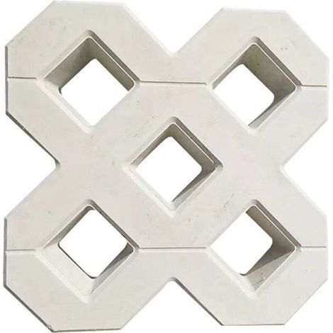 Moule A Pavé,Moule Pour Dalles En Beton Bricolage Square Garden Chemin béton plastique Brique de pavage Propylène Pavement Mold Walkway Jardin Bâtiments Accessories Moule Beton (40X40CM) (1/5)