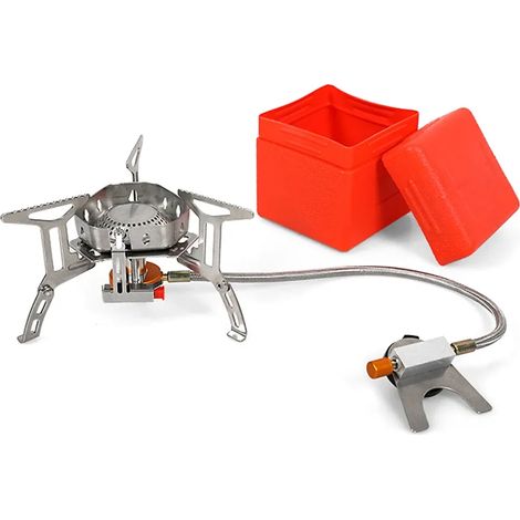 Réchaud à gaz de camping 3000W/3500W, brûleur ultraléger et séparable, idéal pour la randonnée et le camping. Réchaud à gaz portable 캠핑. (1/5)