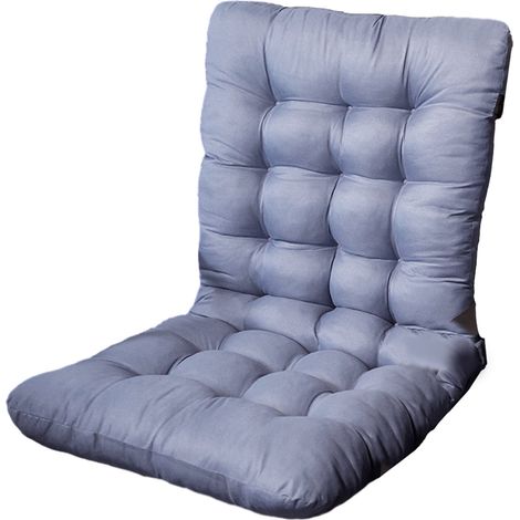 Coussin Haut Dossier - 45 x 85 x 5 cm - Tissu Velours Côtelé - Pour Chaise De Jardin Patio Bureau Intérieur - 1 Pièce (1/5)