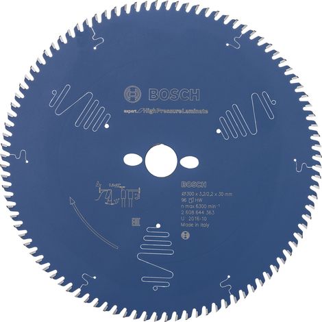 Bosch  Hoja  de  sierra  circular  Expert  for  High  Pressure  Laminate  para  sierras  de  mesa  300  x  30  x  3,2  mm  96  -  2608644363 (1/3)