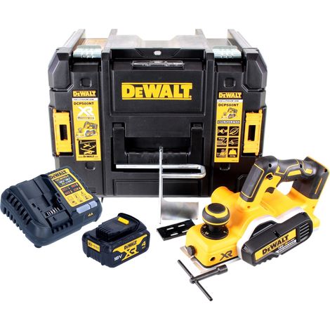 DeWALT DCP 580 M1 Cepillo a batería sin escobillas XR 18V en maletín TSTAK VI + 1x Batería DCB 182 4,0 Ah + Cargador DCB 115 (1/4)