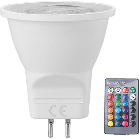 LED MR11 180 lm GU4 culot à broches RGBW portables en ABS 2