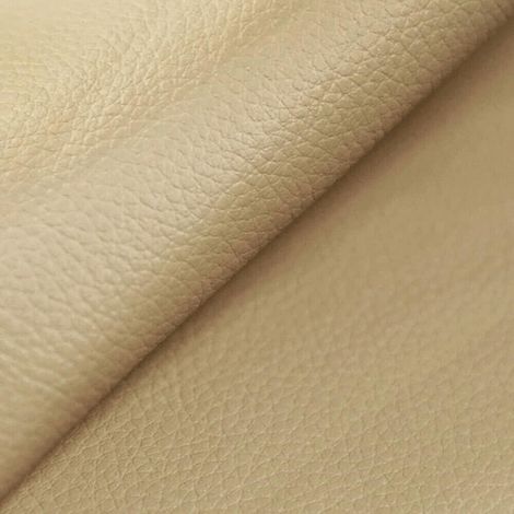 Similpelle Morbida Martellata Ecopelle Rivestimento Pelle Sintetica Sedie Cuscini Beige - 140x30 cm
