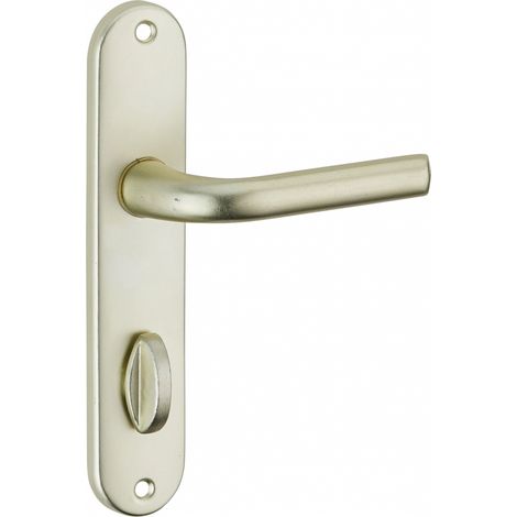 THIRARD - Ensemble de poignées pour porte intérieure Leto à condamnation, carré 7mm, entr'axes 165mm, couleur F2 - THIRARD