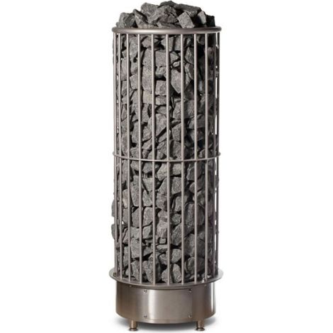 FinTec BJÖRN 9 kW Premium Elektro-Saunaofen finnischer Stand-Saunaofen aus Edelstahl (1/5)