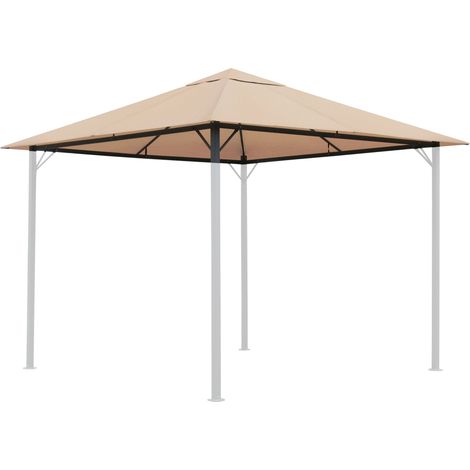 Ersatzdach für Garten Pavillon 3x3m Sand Pavillondach Ersatzbezug (1/5)