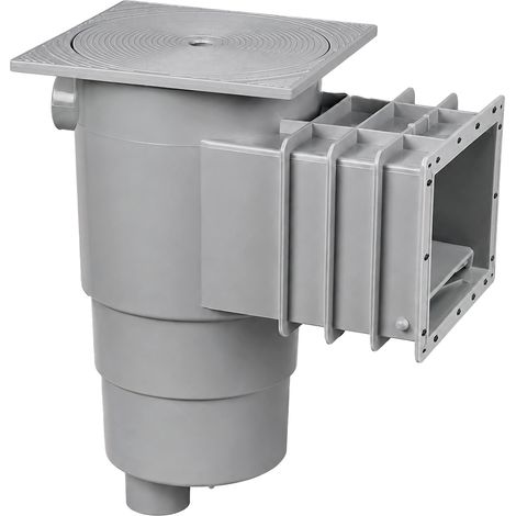 Skimmer QP para piscina de liner y poliéster boca 200 mm gris claro con tapa cuadrada Ref. 500186CGC