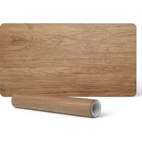 Protector universal para mesas y encimeras, imitaci贸n madera, 90 x 45 cm.