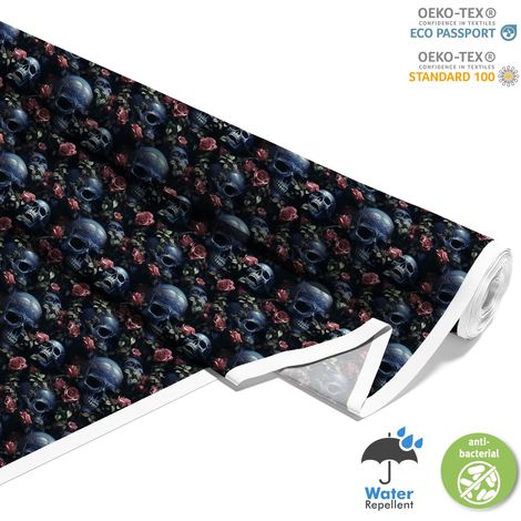 TESSUTI DECORATIVI PER ESTERNI OXFORD - Motivo Teschio I DX4366 (1/5)