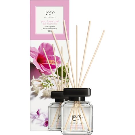 ipuro ESSENTIALS Raumduft Flower Bowl 100 ml Duftstäbchen Lufterfrischer Duft (1/2)