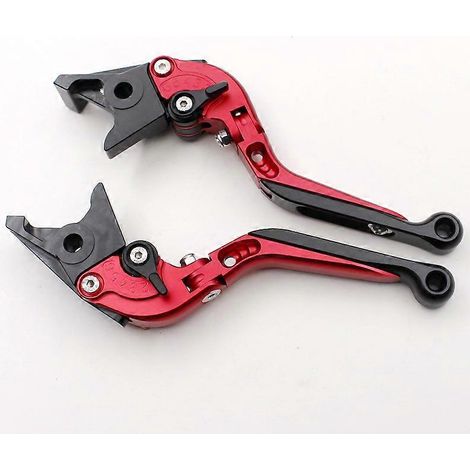 Convient pour la moto BMW C650GT : guidon de frein modifié en alliage d'aluminium, accessoires de klaxon (télescopique rouge). (1/5)