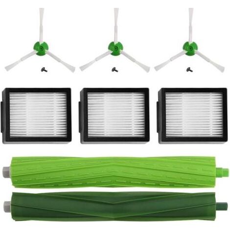 Zubehörset kompatibel mit Roomba E5 E6 i1 i3 i3+ i7 e5154 e5158 j7 - Komplettes Ersatzteilset - Enthält Ersatzseitenbürsten, Filter und Extraktionswalzen (1/5)