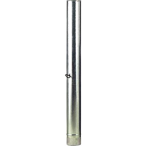 wolfpack tubo estufa acero galvanizado ø 100 mm, ideal estufas de leña, chimenea, alta resistencia, conducto humos. con llave
