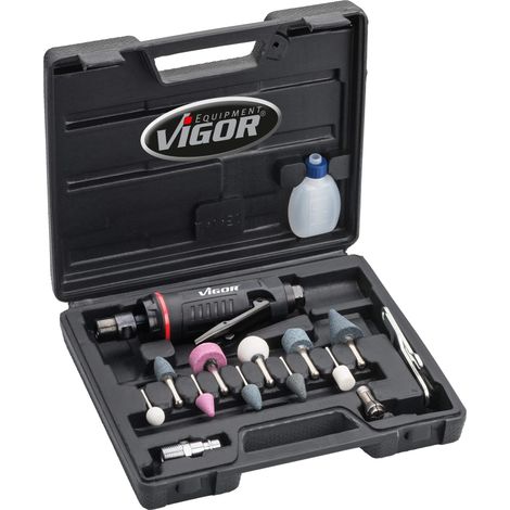 Mini kit de ponceuse à onglets 3-6 mm Vitesse de rotation par minute: 25000 Puissance : 185 W Poids : 0,31 kg Noir/rouge (1/3)
