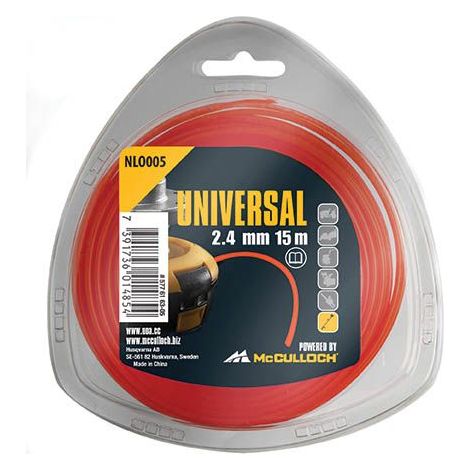 Filo Decescpugliatore 2,4 mm x 15 m in Nylon Universale McCulloch NLO005