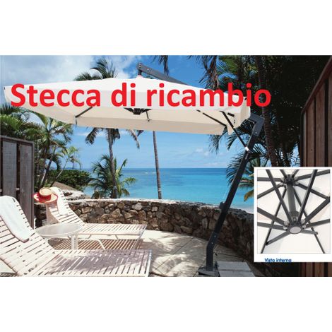 Nervure de rechange 94 cm en aluminium 20x30 mm pour parasol excentre' 3x4 mt Maxima Alu
