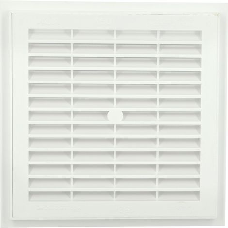Grille de ventilation à sceller démontable et à fermeture carrée blanc 176 x 176 mm - NICOLL