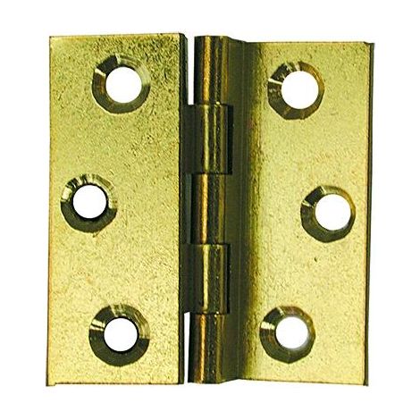 Koncreto Cerniera Mezza Mm 40X35 Pz2 Ottonata. In Blister.