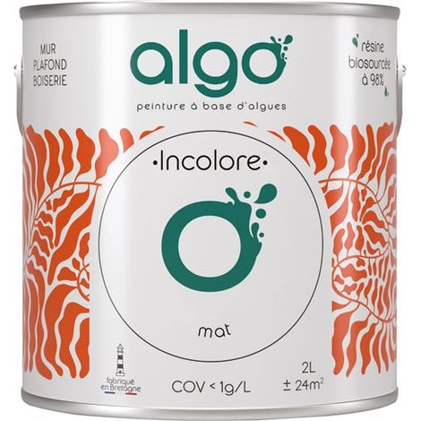 Umweltfreundliche Farbe, farblos Grundierung 2 l Matt - Algo Paint