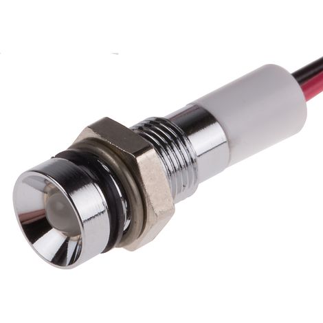 Voyant LED lumineux Vert rouge RS PRO, dia. 6mm, 12V c.c., taille de la lampe 3 mm, IP67 ( Prix pour 1 ) (1/2)