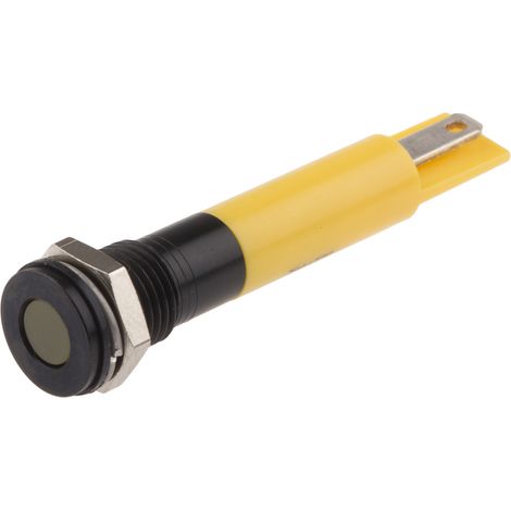 Voyant LED lumineux Jaune RS PRO, dia. 8mm, 220V c.a., IP67 ( Prix pour 1 )