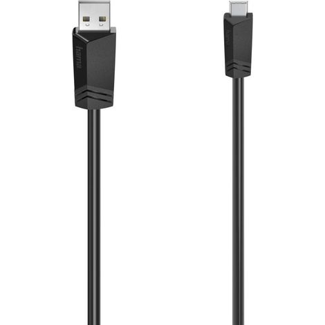 Hama 00200605 cable USB USB 2.0 0,75 m Mini-USB B USB A Negro