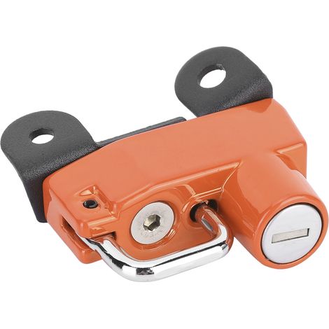 Antivol antivol casque crochet compatible Ducati Scrambler 400/800 2015+ Moto Accessoire (Orange) (1/3)