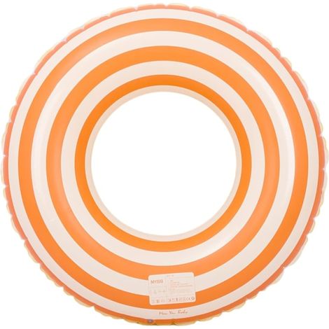 Bouée gonflable à rayures rétro, renforcée, pour adultes, pour une utilisation en piscine et à la plage en été, un article pour les loisirs de plein air.-AquaForge (1/5)