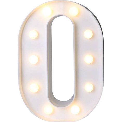 LED lumineuse avec 26 lettres chiffres et symbole en forme (1/4)