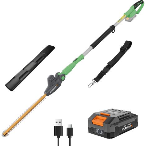 Taille-haies Télescopique Sans Fil 20 V avec Batterie 2,0 Ah (1/5)