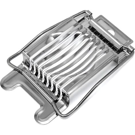 Cortador de huevos duros, multifuncional, de alambre de acero inoxidable, para cocina, para cortar pan, champiñones y frutas blandas. (1/4)
