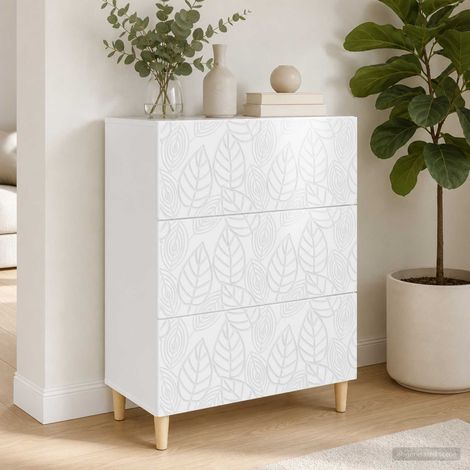 Teenpull – Schubladenschrank Hochglanz Weiß 66 x 34,5 x 90 cm (1/5)