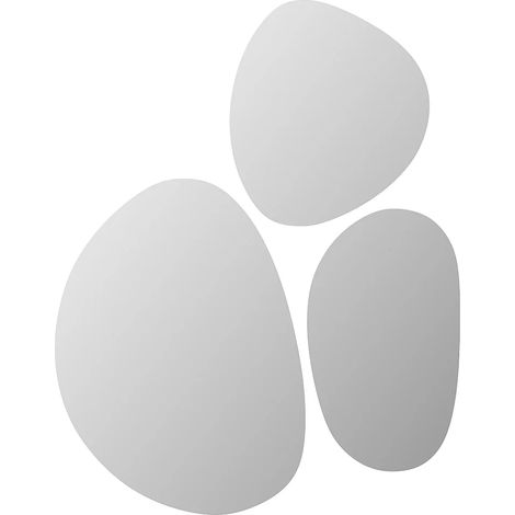 Lot de 3 miroirs muraux organiques - 3 tailles - SANIJI (1/4)