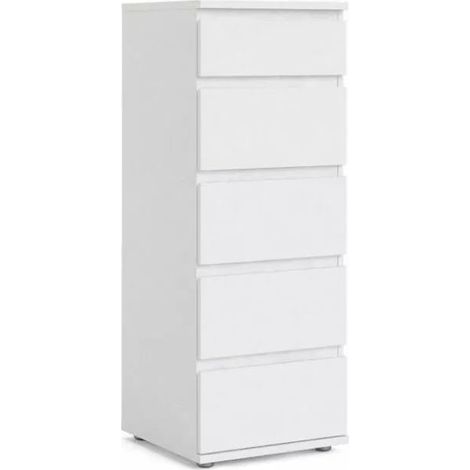 Cassettiera Tvilum Nova Bianca 80x40x105 Cm