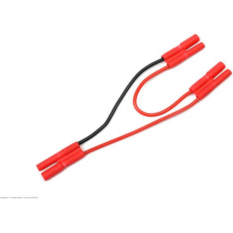 Revtec - Power Y-Lead - Serial - 2mm Gold Connector - 20AWG Silicone Wire - 12cm - 1 pc