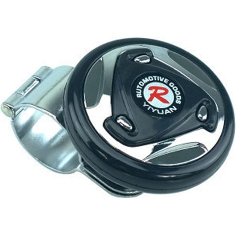 Boule de volant voiture avec roulement à billes, pommeau direction assistée universel pour conduite facile, accessoire automobile noir, lot de 2 pièces (1/3)