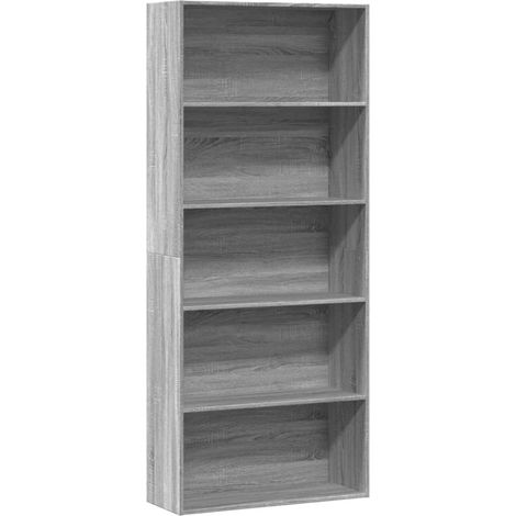 Maison Exclusive - Libreria Grigio Sonoma 80x30x189 cm in Legno Multistrato
