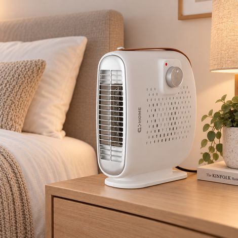 Greenice – Radiateur soufflant 500W – Thermostat réglable – Protection contre surchauffe – Pour espaces confinés – Design compact (1/5)