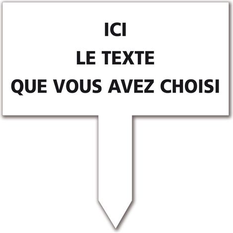 PLAQUE CONCESSION CIMETIÈRE (F0440). Plastique PVC 1,5 mm . - Plastique PVC 1,5 mm
